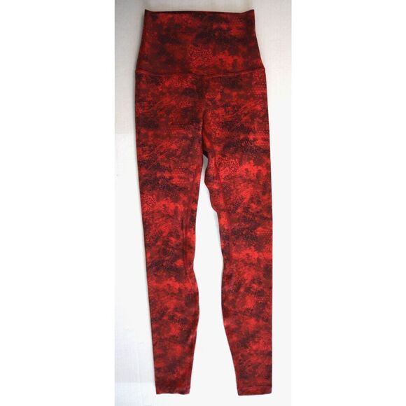 Lululemon W5CVNS Women's Sz 0 Red *Lunar New Year Align Pant 28" Tights - Picture 1 of 11